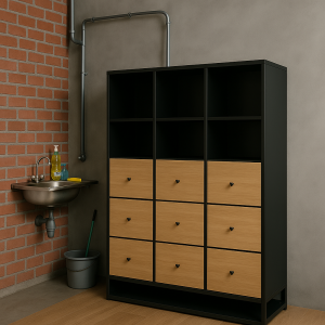 Locker de melamina y acero 3x5